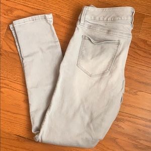 Grey Skinny Ankle Jeans